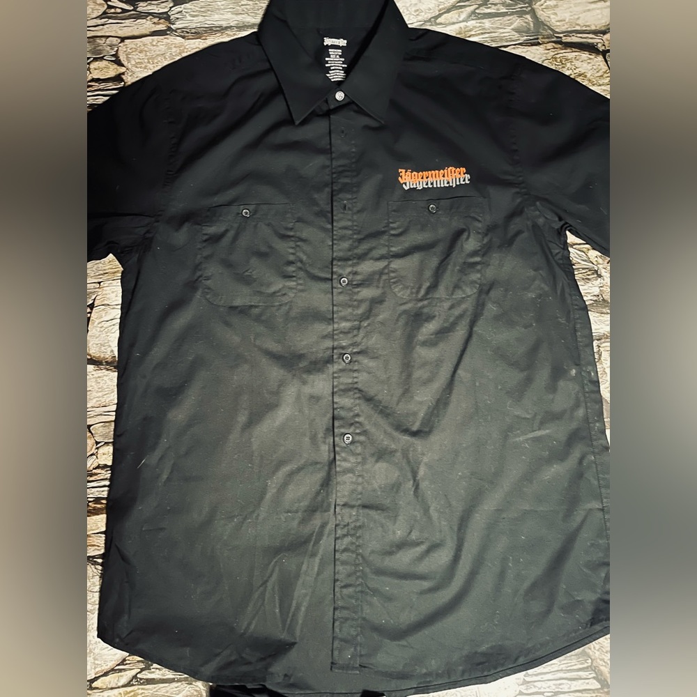 NWOT XL Jäegermeister button down